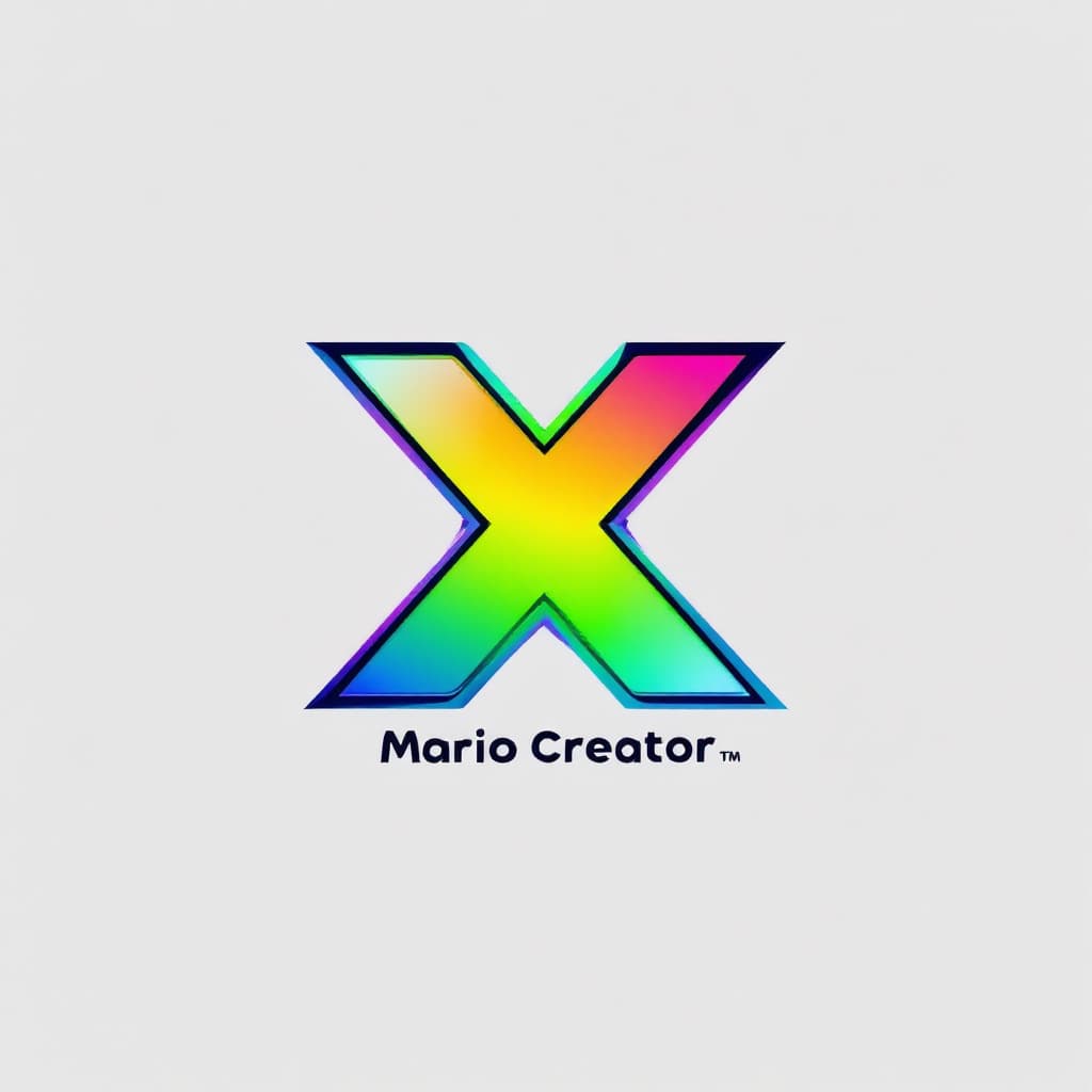 AI generated:  Text: The text "Mario Creator" is designed in a modern, dynamic font style. The color of the text i...
