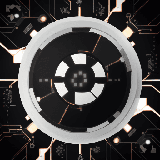 AI generated: A white backround with not so crowded black technology circuit vectors at the bottom 