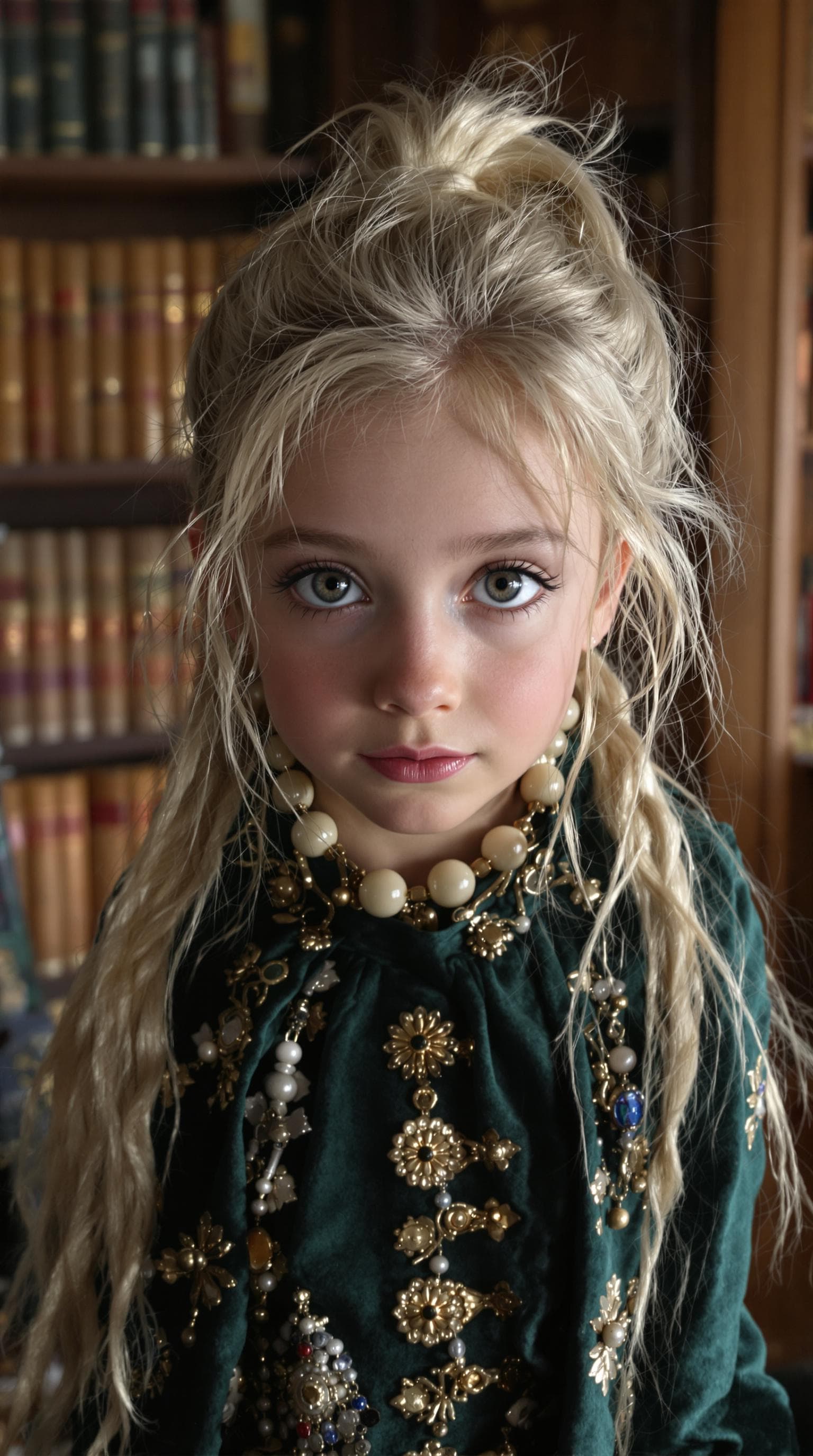 AI generated: a professional photo of a exceptionally of the most beautiful (British girl) girl in Britain, (age 9...