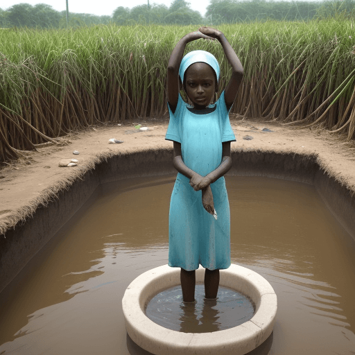 AI generated: Clean water and sanitation themed picture
