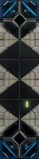 AI generated: cyberpunk mech tiled floor, aerial one point perspective, high details, detailed, hd, 4 k, 8 k 
