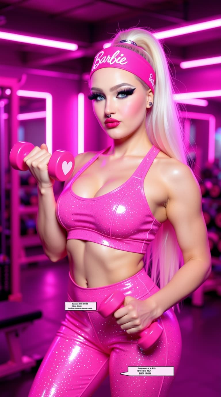AI generated: Without changing facial features create a Hyper-realistic fantasy fitness glamour portrait of me in ...