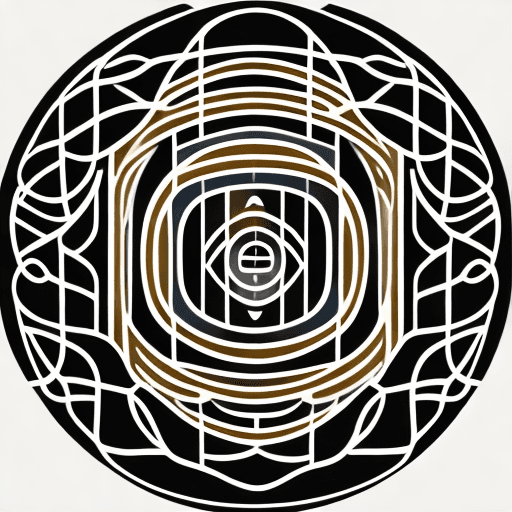 AI generated: The logo for "Jnana Supply and Services" features a combination of curved lines and fluid geometric ...