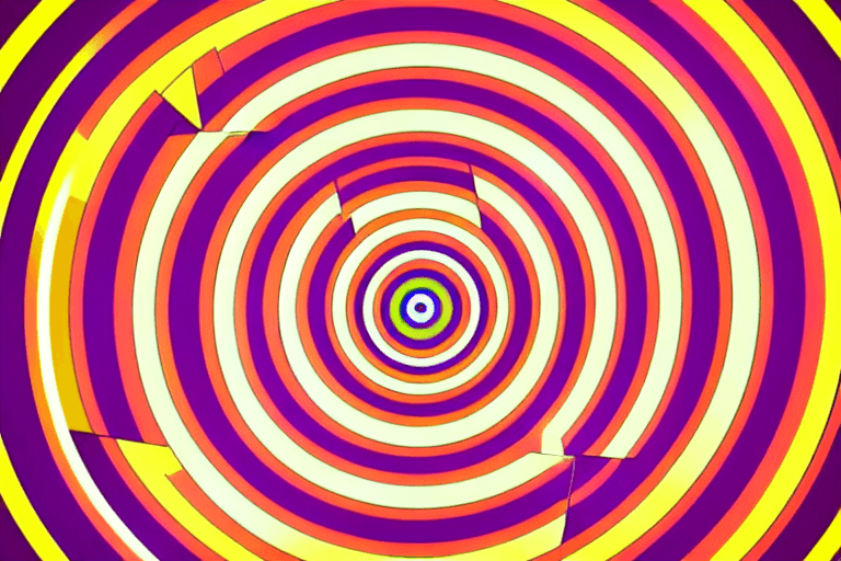 AI generated: great in the center of a bullseye perfect and good in outer circles concentric circles illustration