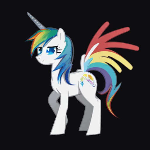 AI generated: rainbow dash