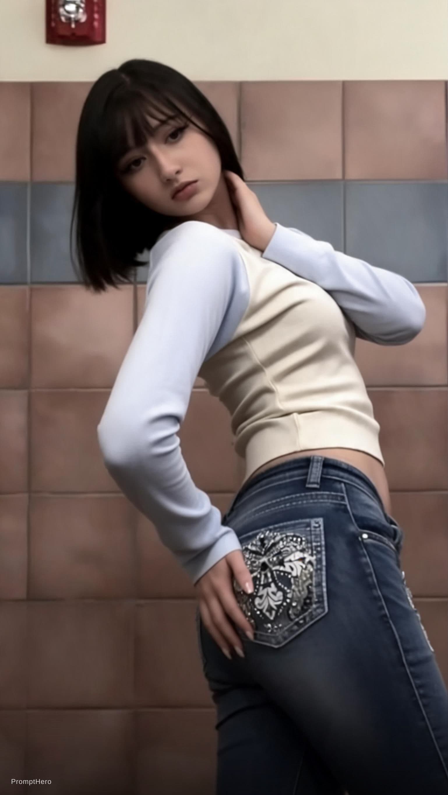 AI generated: sensually posing