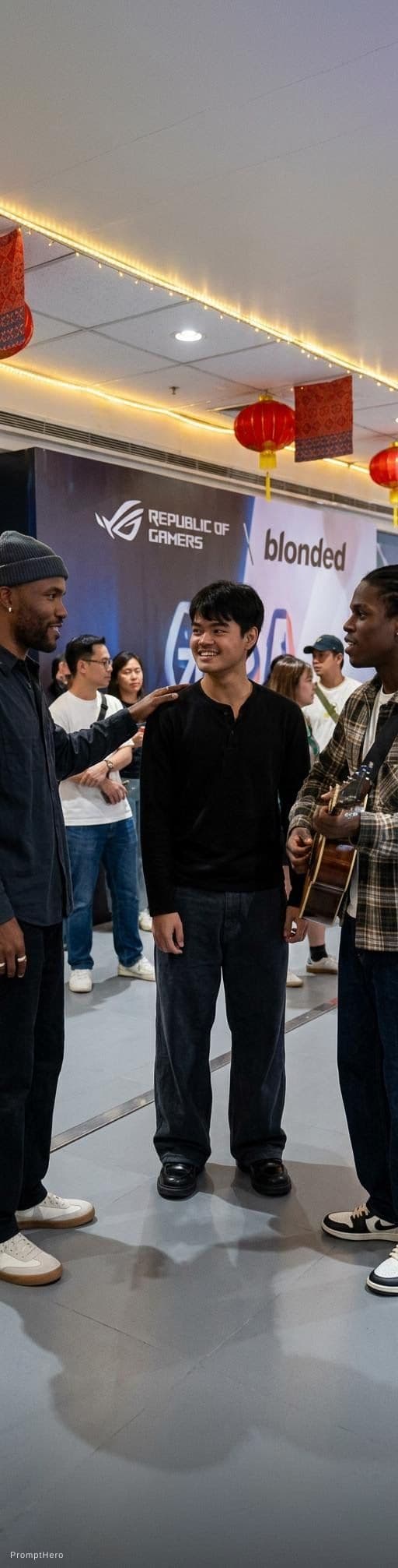 AI generated: temive that girl instead use new photo with frank ocean n daniel caesar