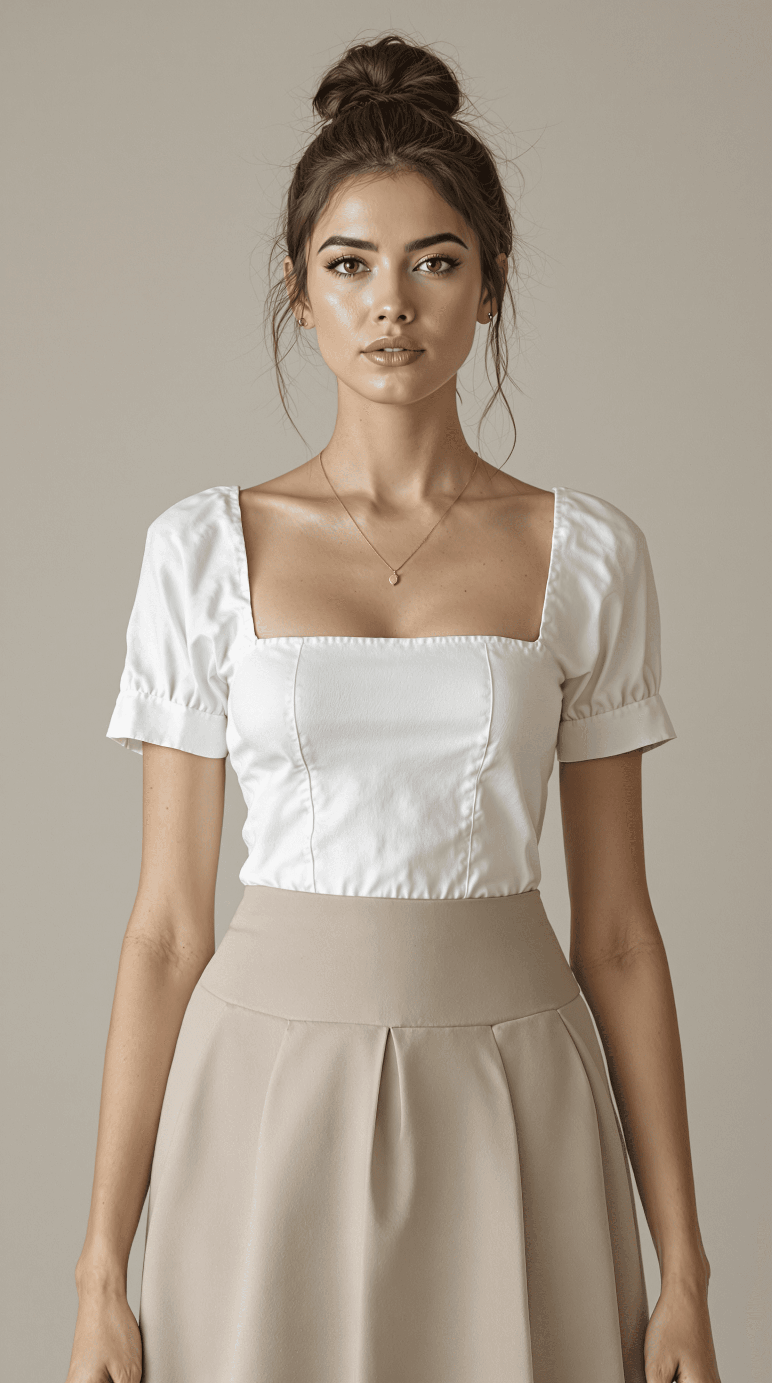 AI generated: A hyper-realistic, ultra-detailed full-body front-view depiction of a tall, well-proportioned Britis...