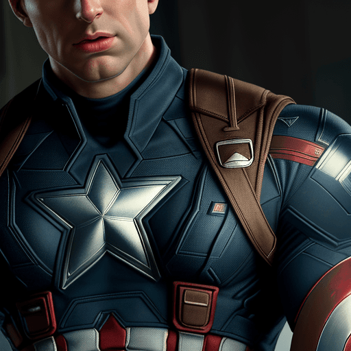 AI generated: Captain America in dynamics, highly detailed, packed with hidden details, style, high dynamic range,...