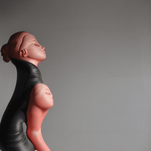 AI generated: Young red head, naked, wearing stockings, dildo