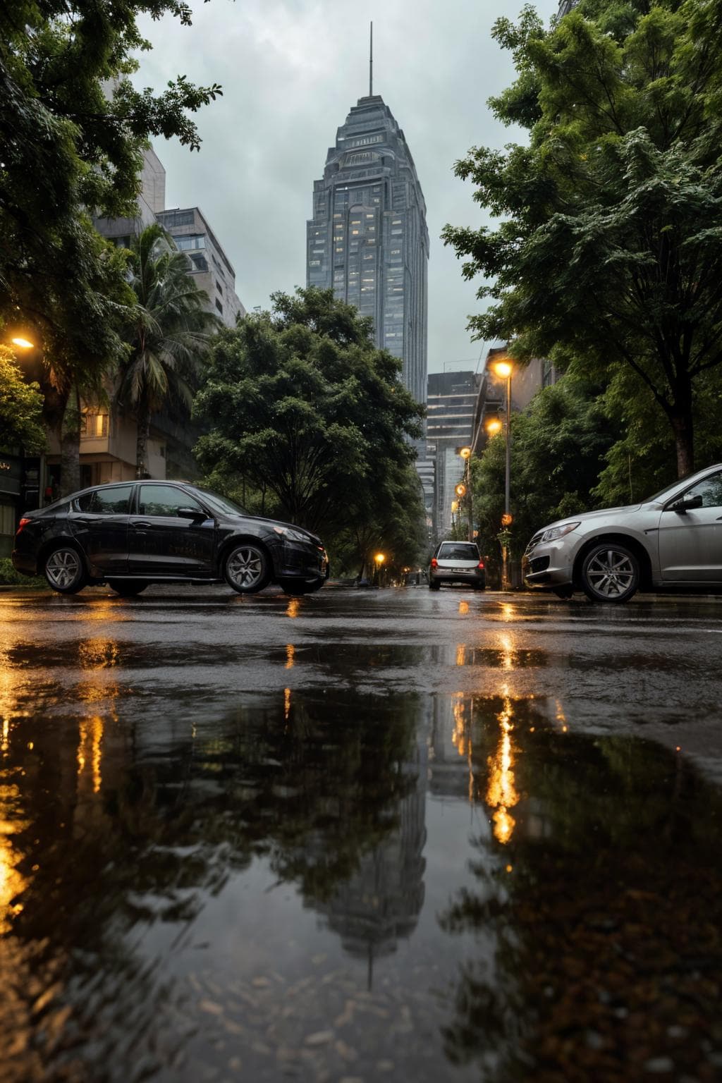 Aesthetic [Rain/Street/monsoon/Wet/Heavy Rain] Background