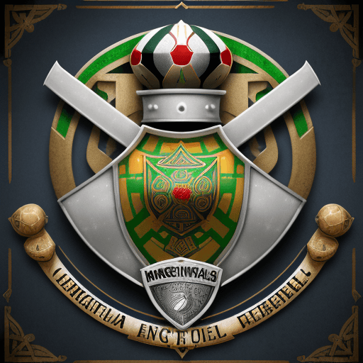 AI generated: Football crest with a banner displaying the text: "Ingeniería FC." The crest should feature a Celtic...