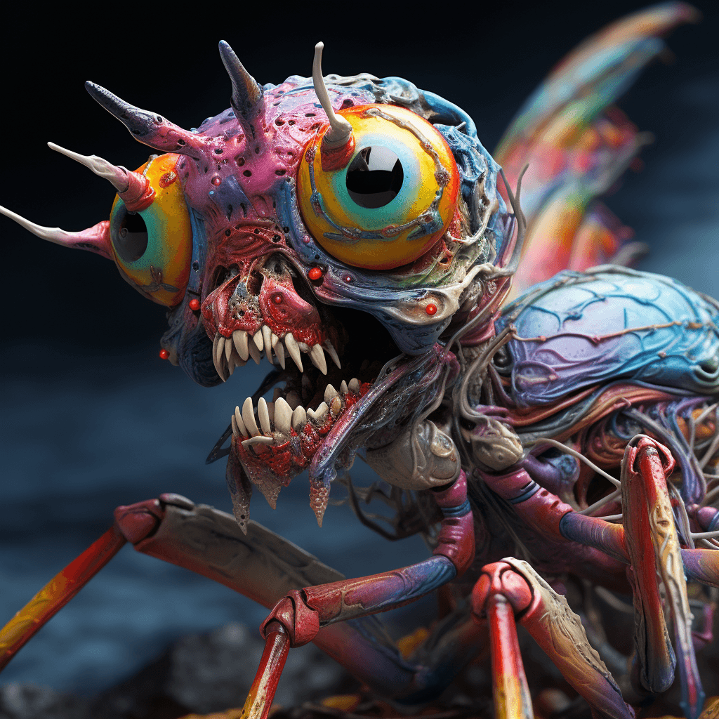AI generated: Photo_realistic_dragonfly_spider_mutant_creature