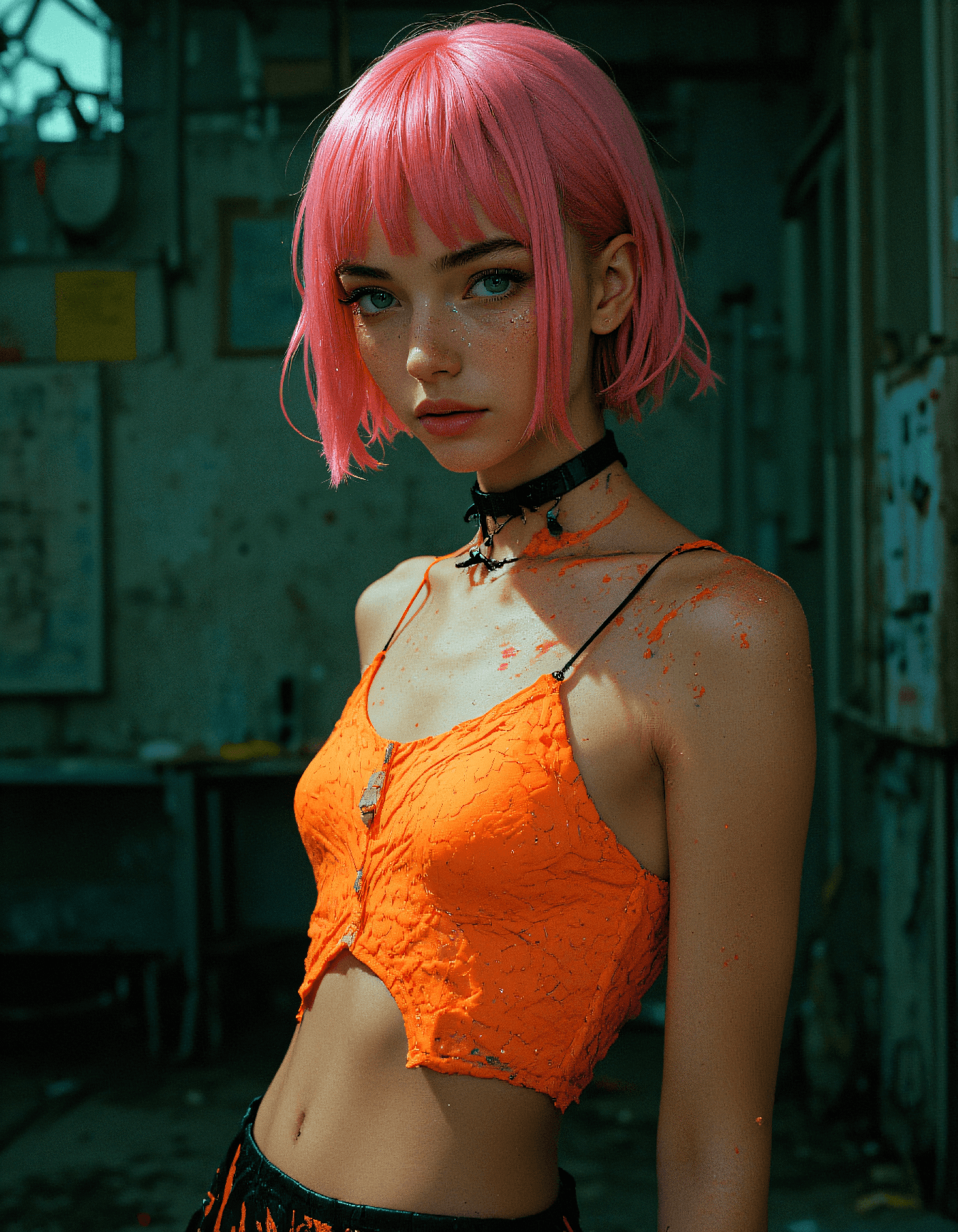 AI generated: Half Body Fantasy Fashion photo of a
24 year old Sindhi-Chamorro female sophisticated city woman
w...