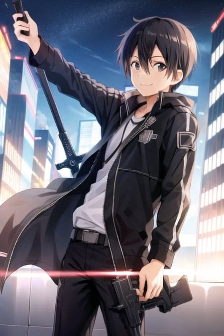 桐谷和人 Kirito キリト - LoCon LoRA - Image 2