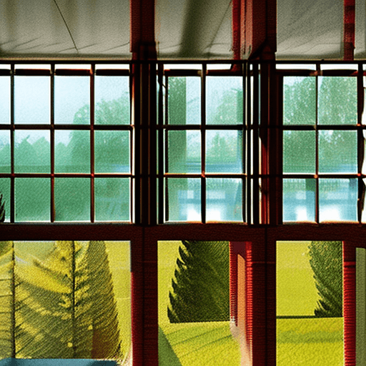 AI generated: 
a hyper-realistic photo of a house where walls are made of windows in mid-century modern style at s...