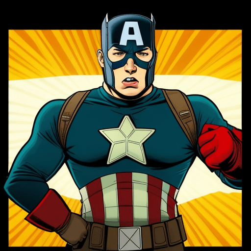 AI generated: chapulin colorado,  (as captain america),