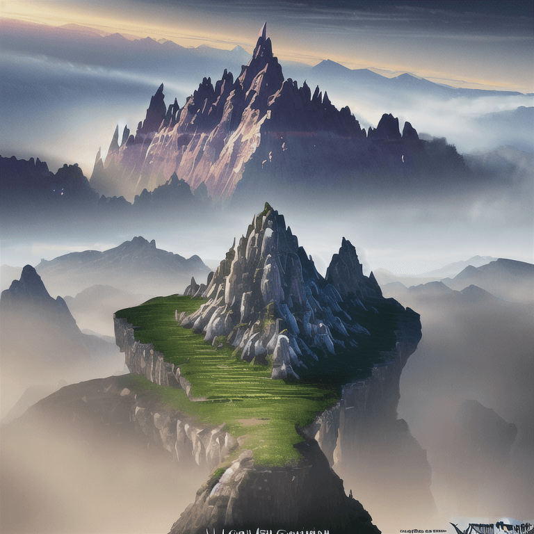 AI generated: mdjrny-v4 style, The Legend of Zelda landscape atmospheric, hyper realistic, 8k, epic composition, c...