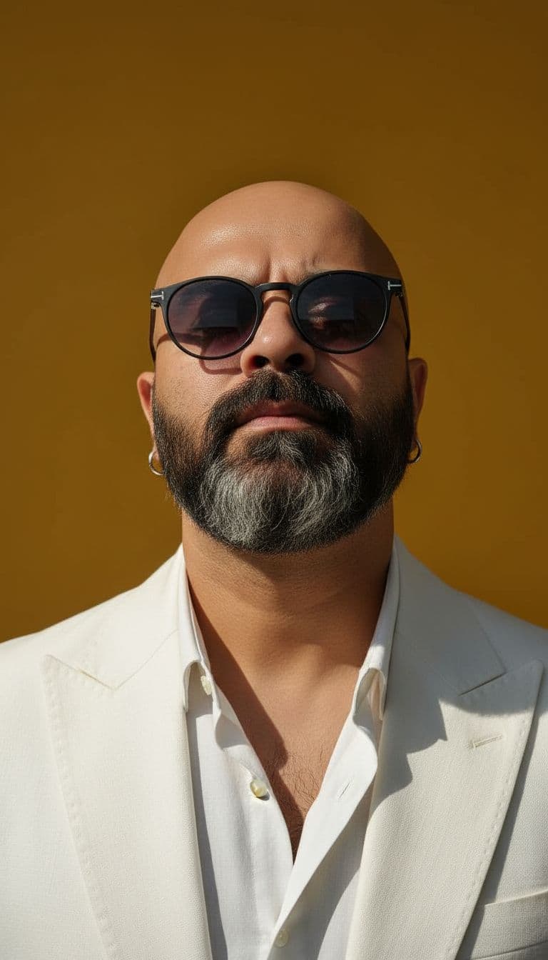 AI generated: a stylish young man with a lean, toned physique (around 57 kg, 5'6 tall) — his beard remains unchang...