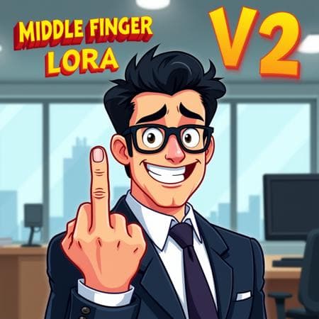 Middle Finger FLUX DEV LORA - Image 1