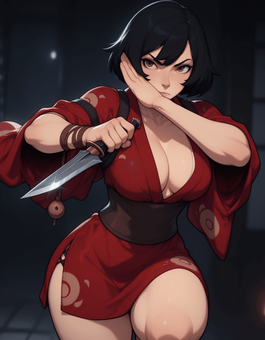 Kurenai: Red Ninja l Anima illustrious PonyXL & SD 1.5 - Image 1