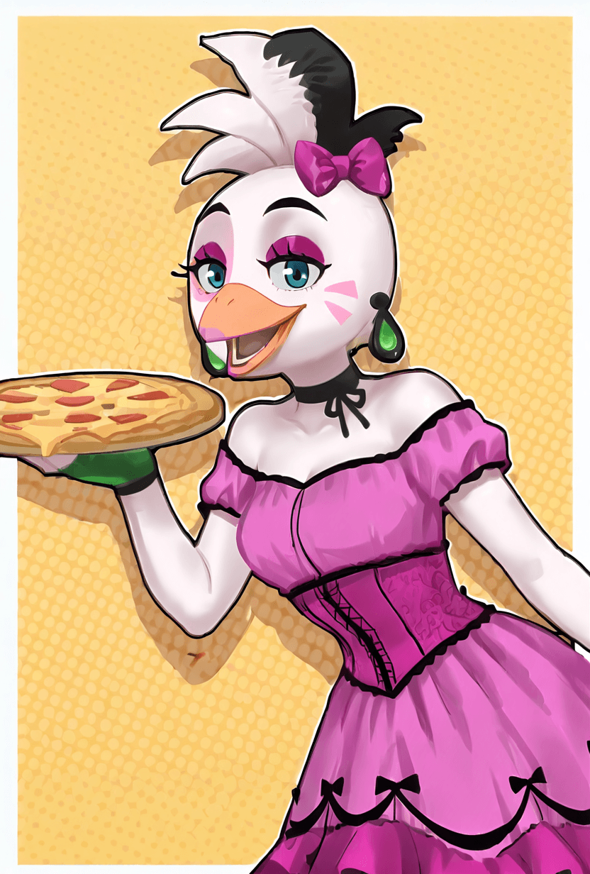 Glamrock Chica -- Game Accurate Cut Out FNAF / Five Nights at Freddy's Security Breach Ruin Noob - Image 2