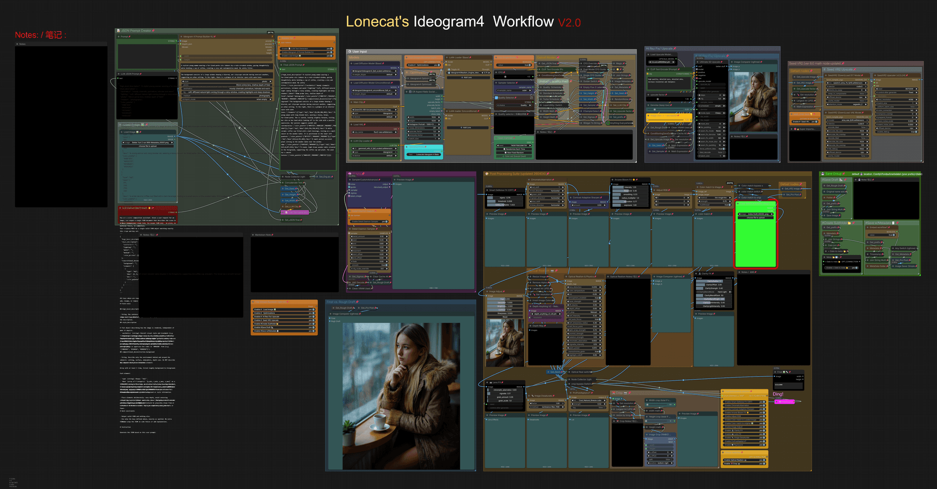 Ideogram4 Pro Grade Workflow w/ VRAM optimizers - Image 1
