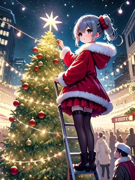 girl like christmas tree - Image 2