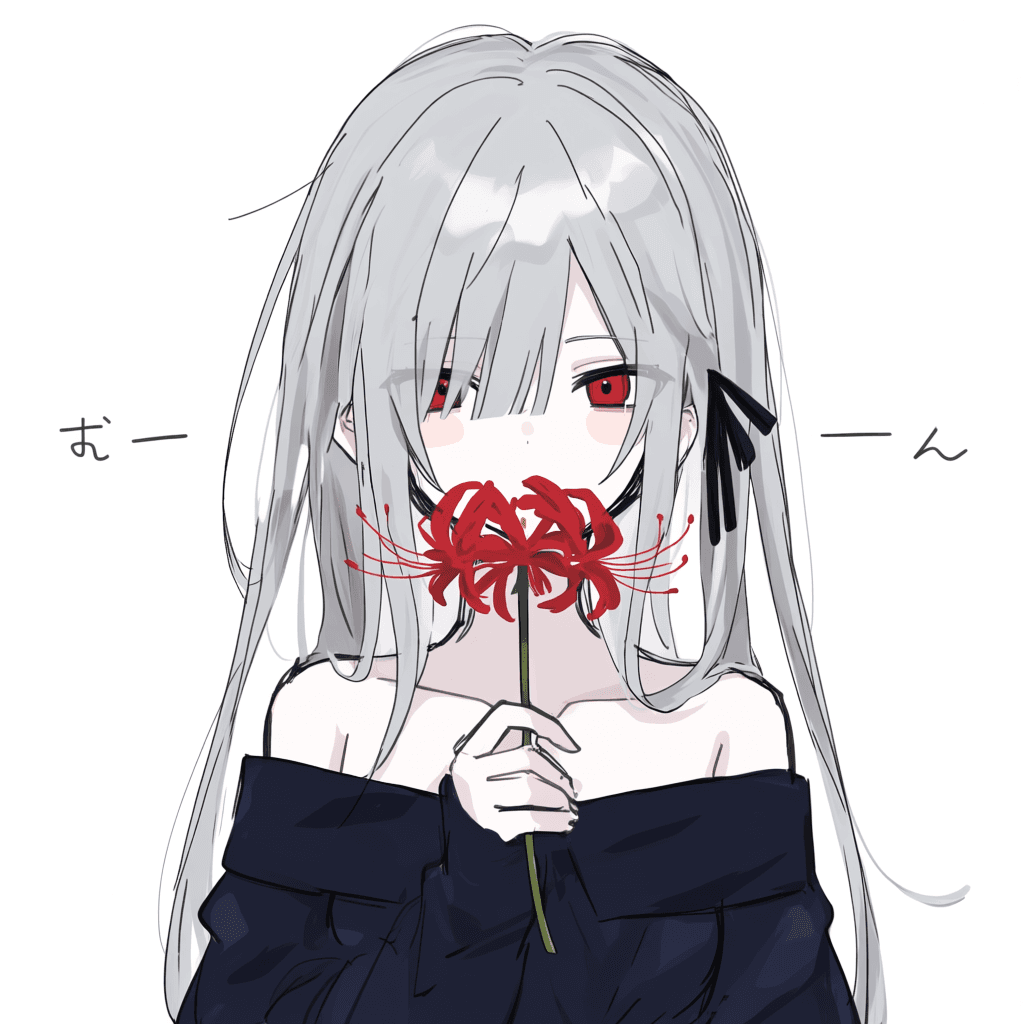 Minimalist line art anime style - Image 1