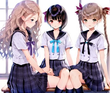 Blue reflection main characters. - Image 2