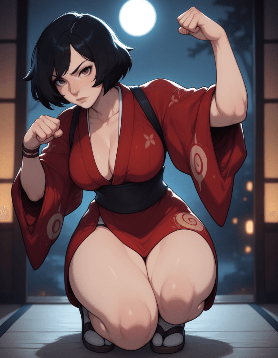 Kurenai: Red Ninja l Anima illustrious PonyXL & SD 1.5 - Image 2