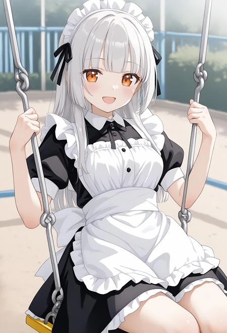 Featured image #1 for [SDXL&Pony] swing / ブランコ