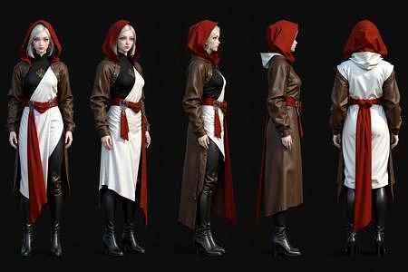 Featured image #2 for MMO RPG Model Turn, Multi-View, Turnaround, Model Sheet, Character Design