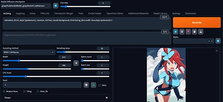 Featured image #2 for [LoRA] Pokemon - Skyla フウロ
