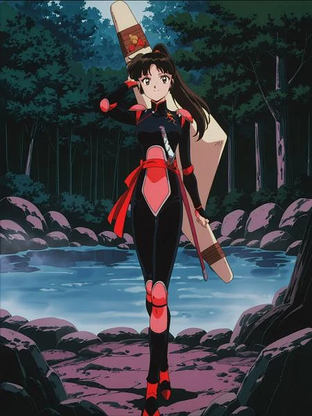 Featured image #3 for Sango (Inuyasha, 2000s art style) - WIP