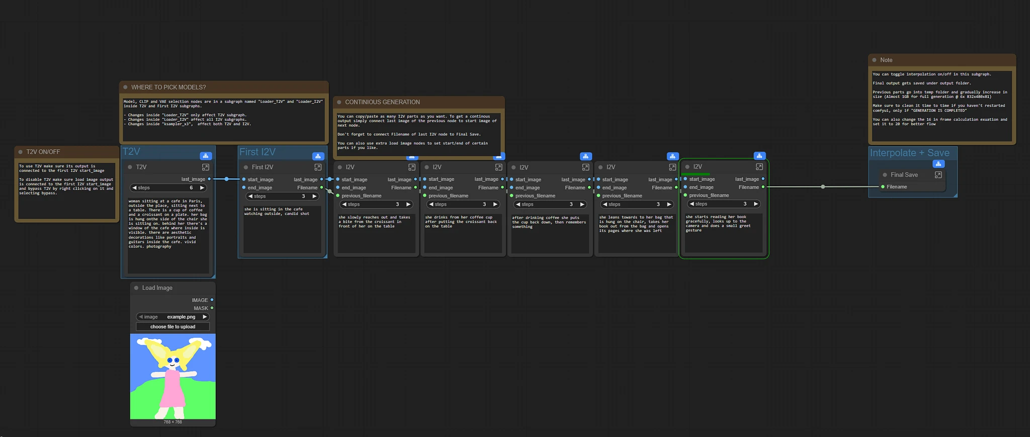 Featured image #2 for Wan2.2 - continous generation (subgraphs)