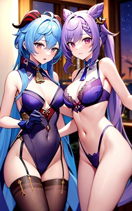 Featured image #2 for Ganqing | Genshin Impact (Keqing + Ganyu)