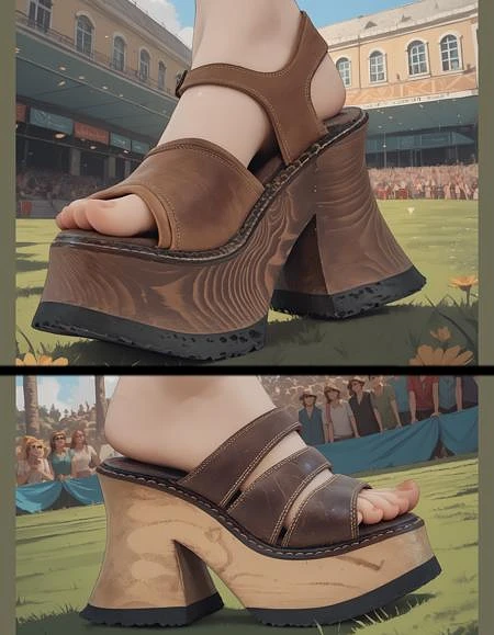 Featured image #1 for London Underground - Chunky Platform Grunge Sandals