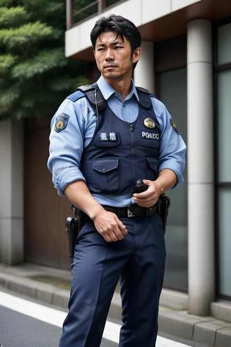 Featured image #6 for Male Japanese Police Uniform (summer)