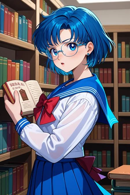 Featured image #3 for Sailor Mercury/セーラーマーキュリー (Sailor Moon) SDXL LoRA [Pony Diffusion]