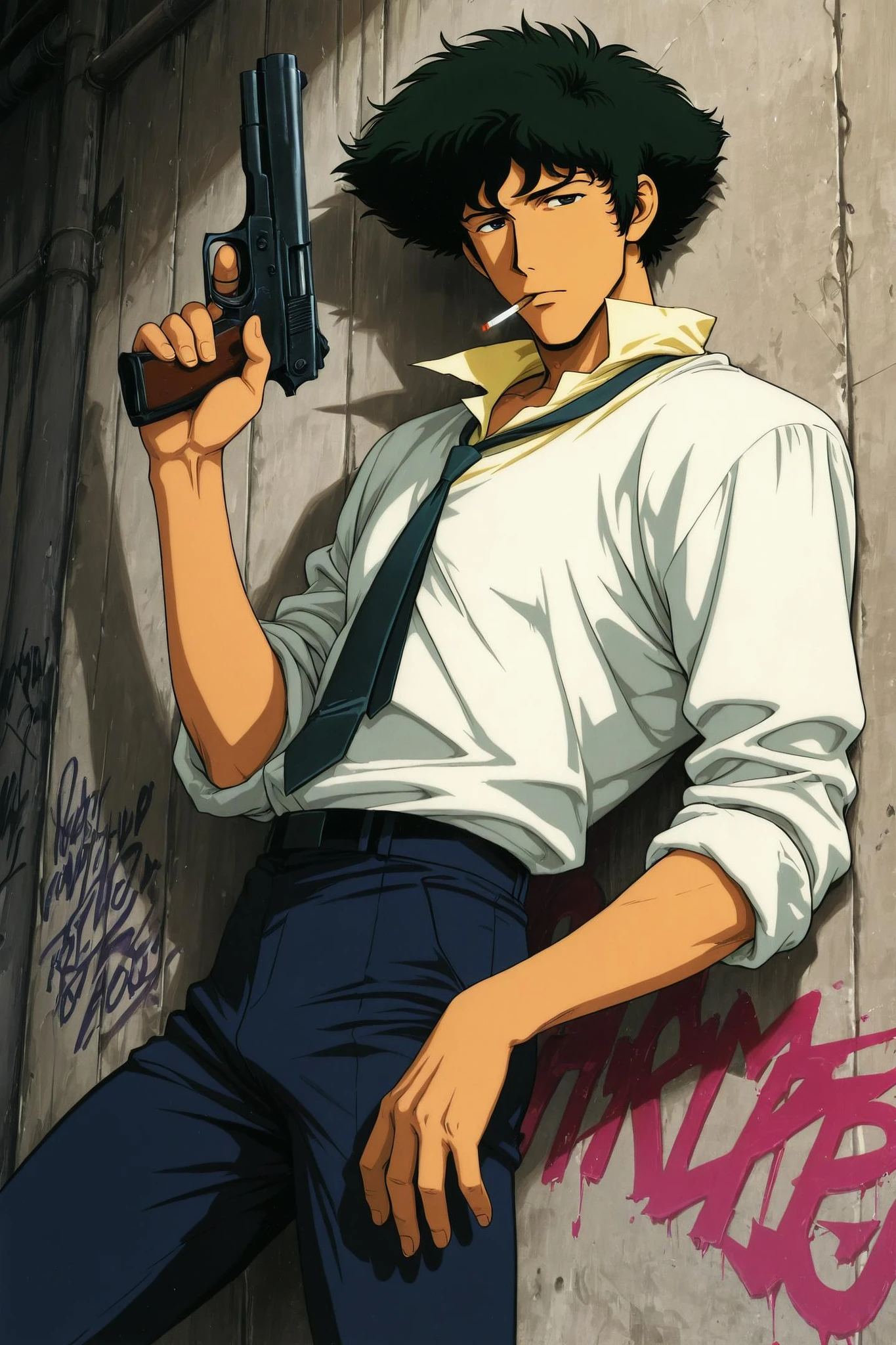 Featured image #2 for [illustrious XL] 4 in 1 ,Toshihiro Kawamoto/川元利浩 《Cowboy Bebop》/《星际牛仔》- Artist Style