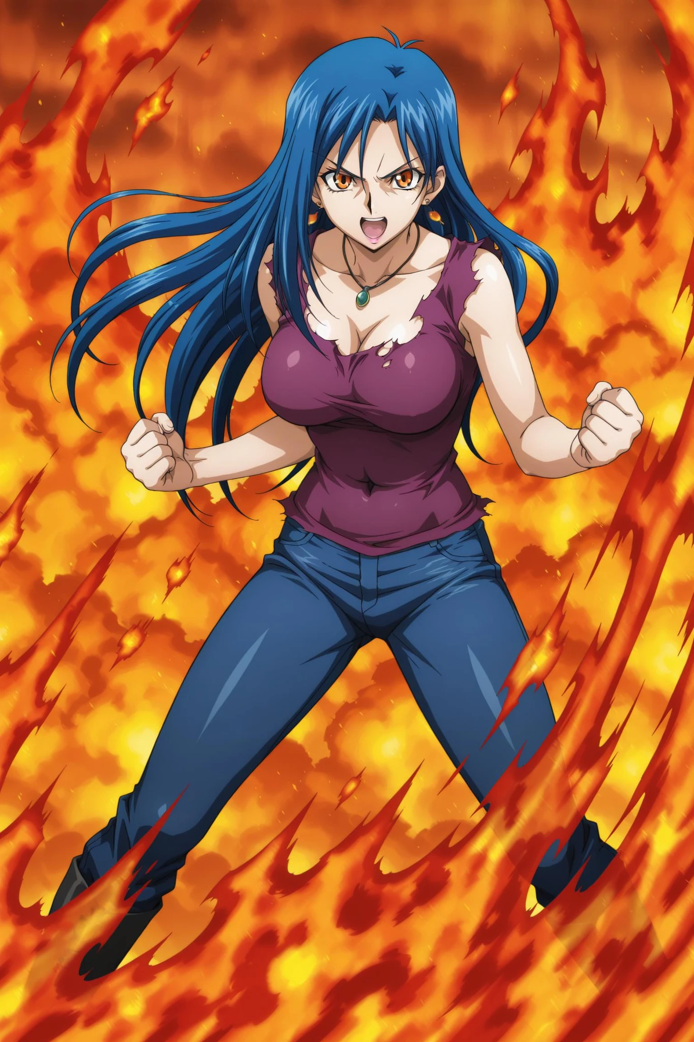 Featured image #2 for [YUGIOH] [Yu-Gi-Oh!] [Duel Card Character] [Flame-Manipulatress (Manipulator)] [炎を操る者] [Illustrious] [IL]