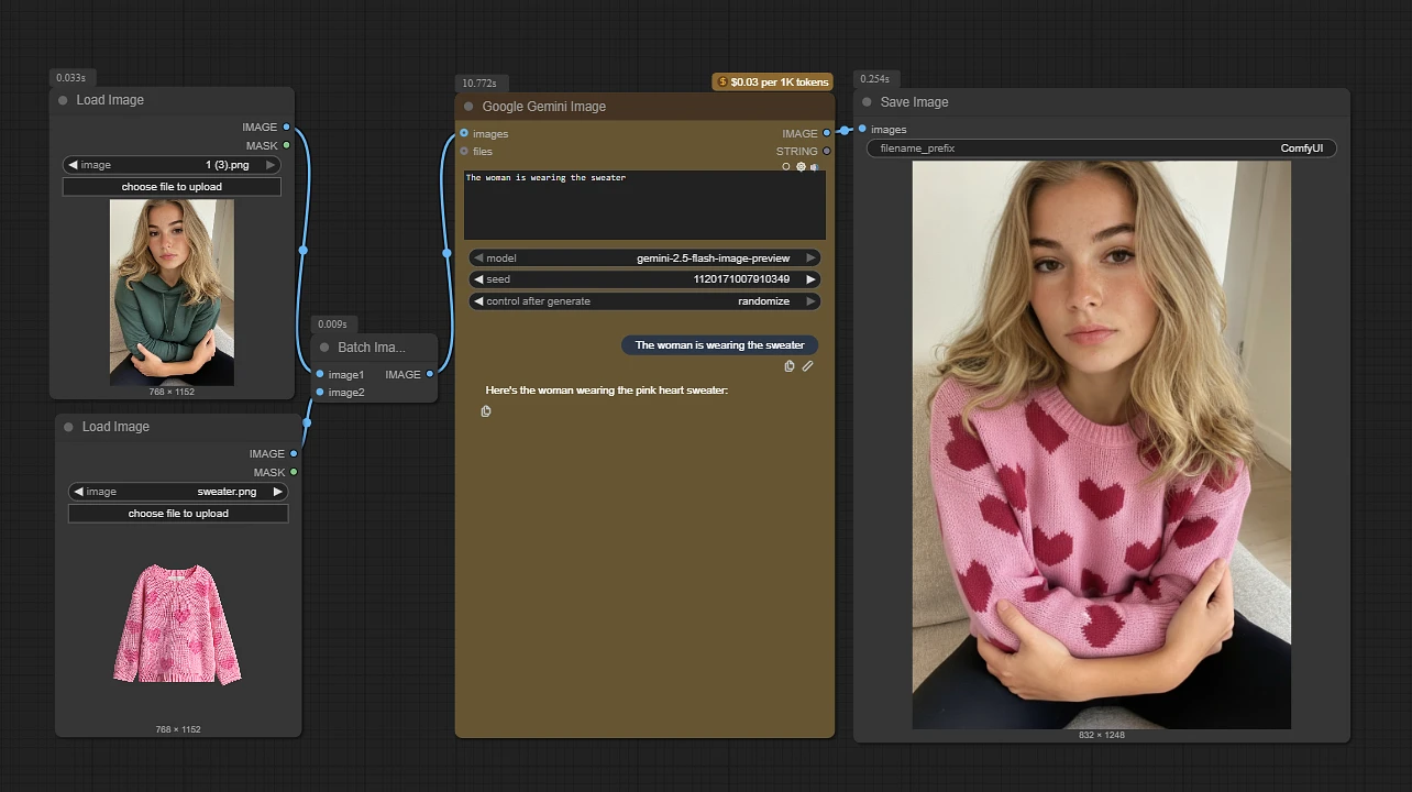Featured image #2 for Basic Nano Banana ComfyUI workflow with up to 5 reference images