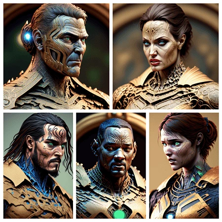 Featured image #3 for Gold Armor Portraits 2.1 RichStyle