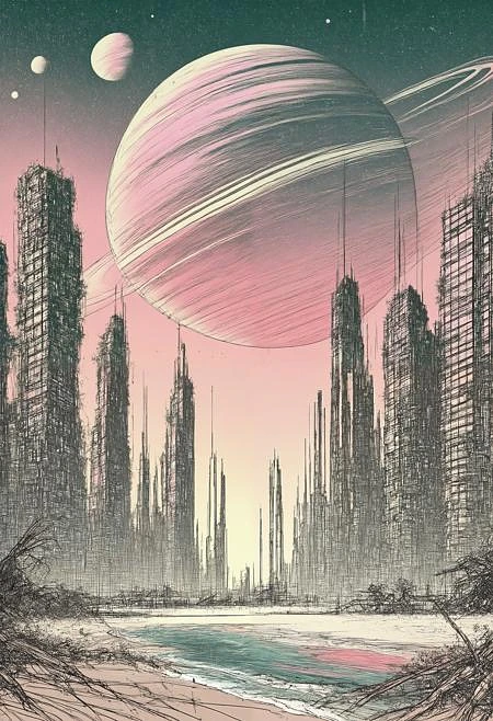 Featured image #1 for Sci-fi Sketch Style [SDXL / Pony / Illustrious]