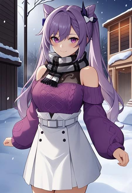 Featured image #2 for Keqing (Genshin Impact) SDXL LoRA [Pony] | 3 Outfits