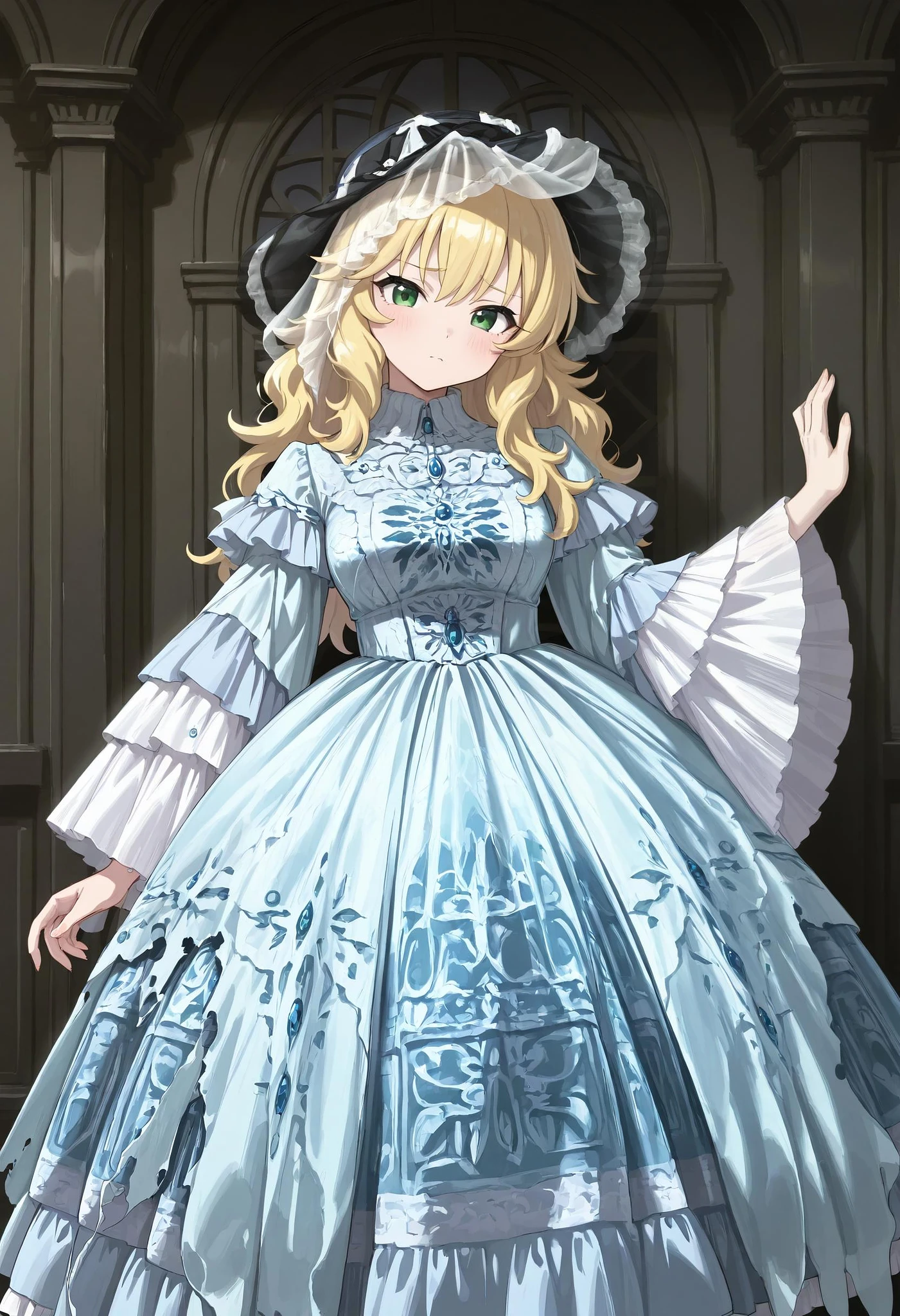 Featured image #4 for Couture Humi Sorosi Fantaisie Peacock Victorian Layered Dress