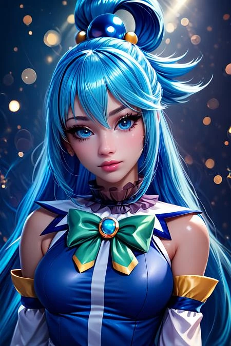 Featured image #2 for Aqua: Axis Goddess | アクア (Konosuba) [Pony & SD1.5]