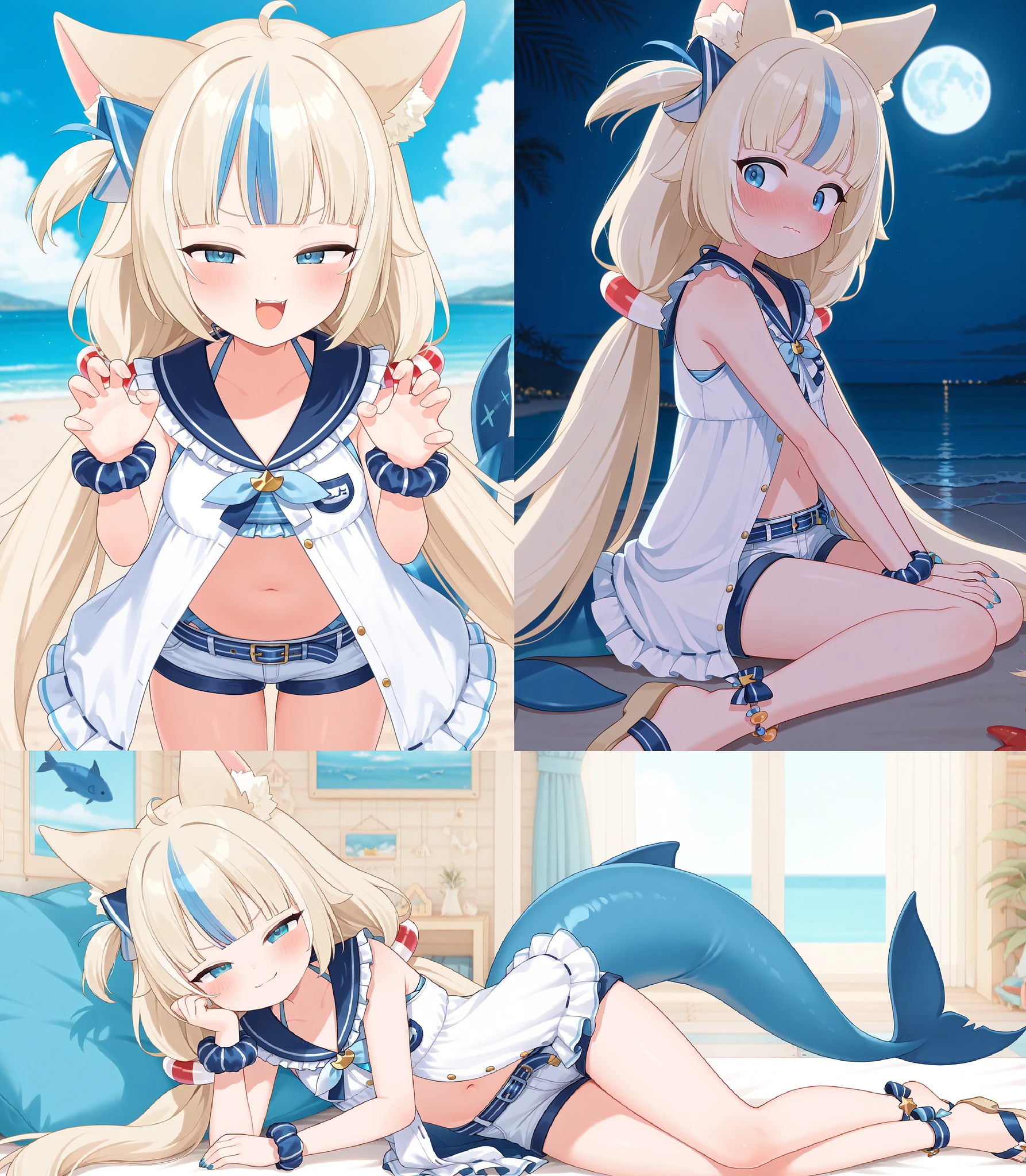 Featured image #1 for Sameko Saba V2 I Indie Vtuber I IllustriousXL and NoobAI