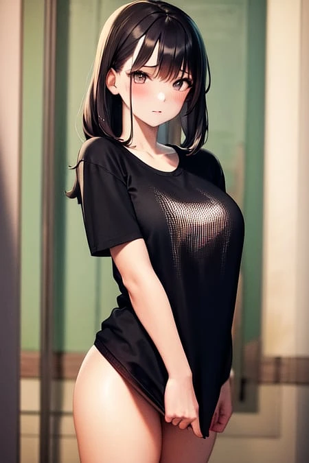 Featured image #5 for Shirt Tug Pose (LORA)